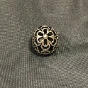 Authentic Pandora Open works flower charm